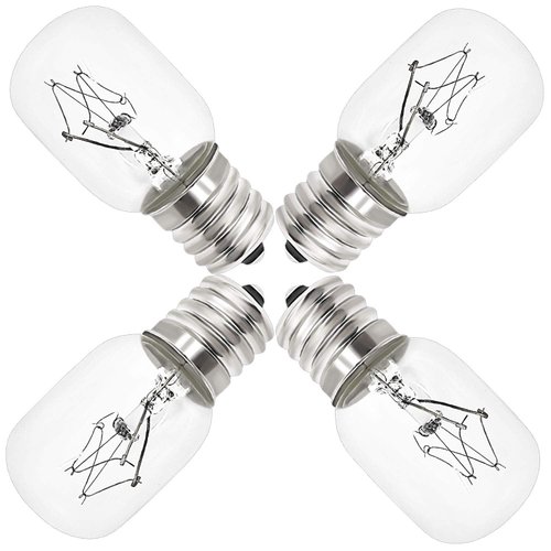 AMI PARTS 8206232A Bulb 40w 125v Microwave Oven Light (4pc) -Under Hood Microwave Bulb- E17 Replacement Part for Microwave