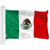 G128 Combo Pack: American USA Flag 4x6Ft & Mexico Mexican Flag Ft 4x6 Ft | Both LiteWeave Pro Series Printed 150D Polyester, Brass Grommets