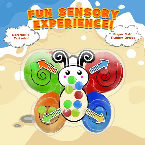 Color Sorting Toys Sensory Toys, Fine Motor Skill Learning Gifts for Preschool, Color Matching Activities Educational Calm Down Montessori Toys for Kids, Butterfly Shaped Sensory Toys for Toddlers