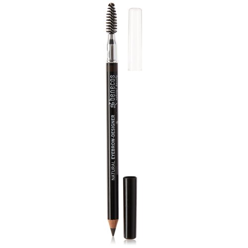 Benecos Eyebrow-Designer, All-Natural Eyebrow Pencil and Brush - Soft, Subtle, Natural Look, Vegan (Brown)