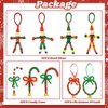 Happy makers 390PCS Christmas Crafts Create Your Own Bead Elves DIY Beads Ornaments Kits Christmas Tree Decoration Include Candy Cane,Wreath,Elf,Xmas Holiday Gifts Decor Party Decorations Supplies