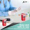 AdirMed Sharps Disposal Container with Flip Open Lid - Biohazard and Syringe Disposal Container - Ideal for Home, Clinic, Office, Barber Use with Flip-Open - (1 Quart, 6-Pack)