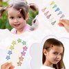 Arqumi Cute Hair Clips for Girl - 20 PCS Lovely Hair Accessories No Slip Metal Snap Pins,Colorful Five-pointed Star Barrettes