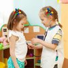 Back to School Hair Clips First Day of School Hair Bows Apple Pencil Blackboard Hair Bow Barrette Colorful Flower Alligator Clips for Kindergarten Hair Accessories 2Pcs (Pencil Blackboard)