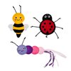 Fringe Studio "Living The Bug Life, Set of 3, Cat Toy Mini Sets, Pet Shop Collection (904041)