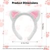 AEGYPIUS Cat Ears Headband | Velvet Headbands for Women | Soft Plush Material Headband - Perfect for Cosplay | Velvet Hairband - Cat Headband for Parties | Ideal for Women and Girls