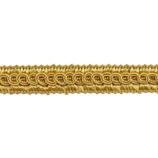 1/2" (1cm) Basic Solid Collection Scroll Gimp Braid Trim # 0050SG, Light Gold #B7 (Light Yellow Gold) 14 Yard Value Pack (12.5m/42 ft)