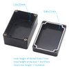 Zulkit Project Box ABS Plastic IP65 Waterproof Dustproof Electrical Junction Box Enclosure Black 3.94 x 2.68 x 1.97 inch (100X68X50mm) (Pack of 2)