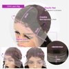 YMS 13x4 Lace Front Wigs Human Hair Pre Plucked Curly Brazilian Human Hair Lace Front Wigs 150% Density Human Hair Wigs for Black Women (10 inch, 13x4 Lace Front Wig)