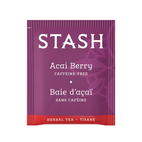 Stash Tea Acai Berry Herbal Tea, Box of 100 Tea Bags in Foil (Packaging May Vary)