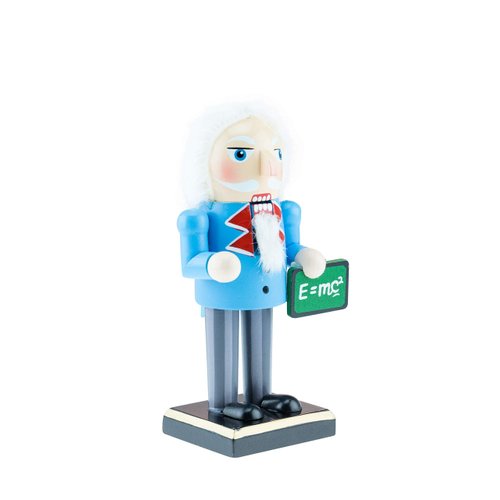 Clever Creations Science Teacher 7 Inch Traditional Wooden Nutcracker, Festive Christmas Décor for Shelves and Tables