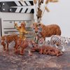 6 PCS Realistic Wildlife Animal Figures Tiger Model Figurines Party Favors Cake Toppers School Project Desktop Decoration Cognitive Toys for 5 6 7 8 Years Old Boys Girls Kid