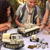 WW2 Panther Medium Tank & RSO Tractor Vehicle Building Blocks, Compatible with Lego Military Set, Great Army Gift for Kids and Teens Over 8 Years Old (1078 Pieces)
