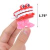 Chattering Teeth With Eyes - 1.75 Inch Windup Toys Bulk 12 Pcs - Playset for Party Favors - Pinata Stuffers - Goodie Bag Supplies - Bulk Gifts for Kids