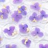 NUVRETK 30pcs Handmade Wax Seal Stickers - Dried Flower Transparent Self-Adhesive Seals for Wedding Invitations, Gift Wrap, Envelopes