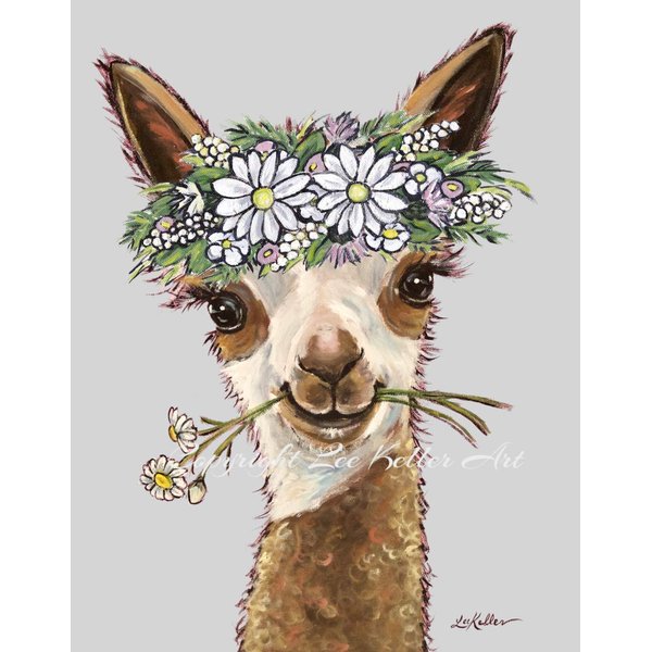 Alpaca Art Print - Alpaca Decor - Alpaca with Glasses Art - Gifts for Alpaca Lovers - Cute Alpaca Print - Alpaca Gifts - Alpaca Wall Art - Llama Art Alpaca Art from Lee Keller, Hippie Hound Studios
