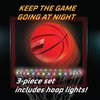 MindWare Glow Basketball Court Set with Bonus Solar-Powered Hoop Lights - Ages 5 and Up