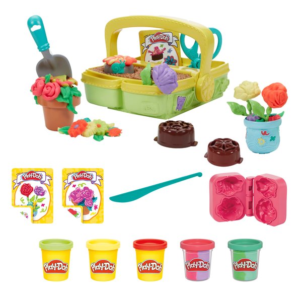Play-Doh Blooming Flower Garden Toy Playset, Nature Pretend Play, Kids Arts & Crafts Ages 3+