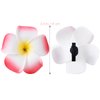 10Pcs Colorful Hawaii Plumeria Flower Clips Hawaiian Flower Hair Barrettes Beach Party Hair Clips Artificial Tropical Flower Hairpins for Wedding, Hair Accessories (7cm)