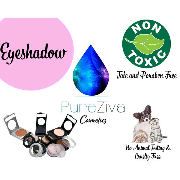Pure Ziva Tan Dark Beige Neutral Nude Matte Pressed Powder Single Vegan Eyeshadow; Talc, Paraben & Cruelty Free