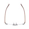 BLUELESS Rimless Reading Glasses Small Readers Men Women（Brown）