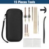 ProCase Gun Cleaning Kit for .223/5.56 Gun with Bore Chamber Brushes, Brass, Jags, Rods and Gun Cleaning Pick in Portable Compact Case Black