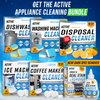 Garbage Disposal Cleaner Deodorizer Tablets - 24 Pack, New Powerful XL Foaming Tablet - Fresh Citrus Foam Sink Garburator Disposer Freshener, Natural Kitchen Drain Cleaning Care - 1 Year Supply