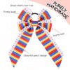 Pencil Hair Ties Back To School Bow Elastic Hair Bands Colorful Pencil Bowknot Rubber Bands for Girls Kids Toddler Ponytail Holders First Day of School Teacher Outfits Hair Accessories