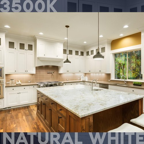 LUXRITE BR20 LED Light Bulb, 6.5W (45W Equivalent), 3500K Natural White, 460 Lumens, Energy Star, Dimmable, Damp Rated, LED Flood Light Bulb, UL Listed, E26 Medium Base