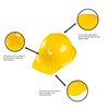 Super Z Outlet 12 Pack Yellow Construction Hard Hat Plastic Birthday Party Supplies Worker Caps Set Halloween Costume Toy