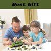 ZAKVENFUN Military Tank Toy Playset, Military Army Tank Toys with 12 Pcs Army Men, 4 Military Vehicles, 3 Pull Back Fighter Yets, Army Toy Gifts for Toddler Kids Boys Ages 3 4 5 6 Years Old
