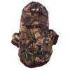 Pet Life Metallic Fashion Dog Parka With Removable Hood Camo Metallic (Medium)