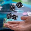 AUSTOR 15 Pieces Complete Polyhedral Dice Set D3-D100 Game Dice Set with a Leather Drawstring Storage Bag for Role Playing Table Games(Black & White)
