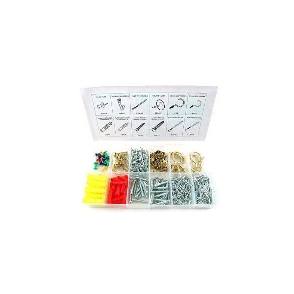 Pit Bull Picture Frame Hanging Hardware Assortment Kit, 600 Piece