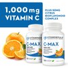Vitaminerals ® C MAX Antioxidant Support 1,000 mg Vitamin C, with Bioflavanoids - Veggie Capsules (60 Vegetarian Capsules)