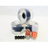 Big Boy 70mm Gel Solid Skateboard Wheels + ABEC 7 Bearings Spacers (Gel Clear)