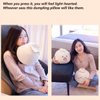 Yoholto Dumpling Plush Pillow with Cute Features, Stuffed Bun Plush, Funny Food Toy Gifts for Kids Adults(6.3 * 12.2in,Frown)