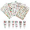 Mexican Flag Nail Art Stickers Patriotic Nail Decals 3D Self Adhesive Nail Art Supplies Mexico Flag Badge Heart Skull Butterfly Nail Design Stickers for Nail Art Decoration DIY Manicure Tips(6 Sheets)