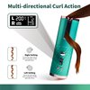 Automatic Curling Iron, Hair Curling Iron for Hair Styling, Cordless Auto Hair Curler, with 6 Temps and Timers, Auto Shut-Off, Fast Heating, Rechargeable Cordless Hair Curler 1 (green) (Green)