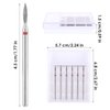 12Pcs Cuticle Nail Drill Bits Advanced Safety Nails Bits Professional Manicure Drill File Bit Mini Universal Nail Bit Kit for Pedicure Gel Polishing Fast Remove Acrylic Powder Electric Efile