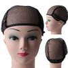 PRETYZOOM 2 PC Black Mesh Wig Cap Net Wig Caps for Women Black Wig Black Wig Hair Crochet Hook Wig Caps Bulk Mesh Wig Nets Wig Making Liner Wig Hair Cover Net Short Hair Wig Head Net Cap