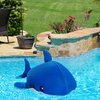 Posh Creations Floating Animal Pool Floats with EPS for Kids, Teens and Adults, Comfy Stuffed Pool Float for Lounging, Mesh - Medium Whale Shark