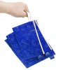 Nordic By Nature Reusable Sandwich Bag Snack Bags - Value Pack of 5 Dual Layer Lunch Baggies - Dishwasher Safe - Eco Friendly Cloth Wraps - Easy Open Zipper (Gamer Blue)