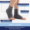 EVOPLECI Ankle Compression Sleeve Open Toe Ankle Compression Socks Plantar Fasciitis Support Brace Ankle Brace for Men Women Arch Support,Injury Recovery,Joint Pain … (M, GRAY-20-30mmHg)