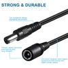SIOCEN【2-Pack 6ft DC Extension Cord 5.5mm x 2.1mm Male to Female Power Cable for CCTV Security Surveillance Indoor IP Camera Dvr Standalone LED Strip,Car,12v DC Power Supply Plug Adapter