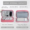 Skycase Travel Cable Organizer,Electronics Accessories Cases, All-in-One Storage Bag,[Waterproof] Accessories Carry Bag for USB Data Cable,Earphone Wire,Power Bank, Phone,Pink