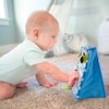 Sassy Tummy Time Floor Mirror | Developmental Baby Toy | Newborn Essential for Tummy Time | Great Shower Gift, Blue, 10 Inch (Pack of 1)