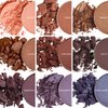 Honeybee Gardens Pressed Powder Eye Shadow Single Refill, Resilient, Matte Dark Plum Mauve, Long-Wearing, Creaseproof Mineral Color With Botanicals, 1.2g