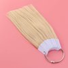 OSALADI 30Pcs Real Hair Color Rings Testing Color Samples Remy Human Hair Swatches,3 Degree Color