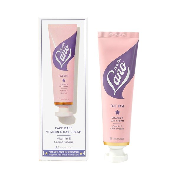 Lanolips Face Base Lanolin & Vitamin E Day Cream - Moisturizing Face Cream - Lanolin, Colloidal Oatmeal & Vitamin E for Normal-Dry & Sensitive Skin - Dermatologist Tested Lanolin Cream (60ml / 2.02oz)
